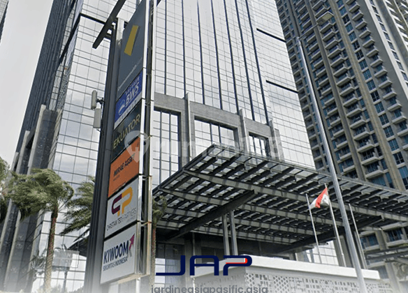 Kantor Treasury Tower 284 Sqm Furnished Deket Transportasi Umum