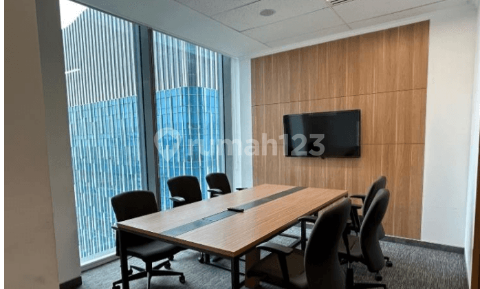 Kantor Unit Furnished 8 Pax di Mnc Tower Lokasi Strategis