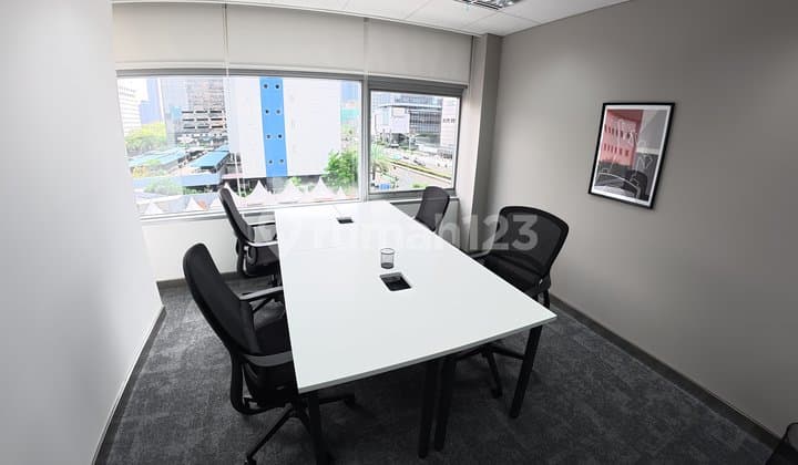 Kantor Unit Furnished 4 Pax di Sinarmas Land Thamrin Dekat MRT