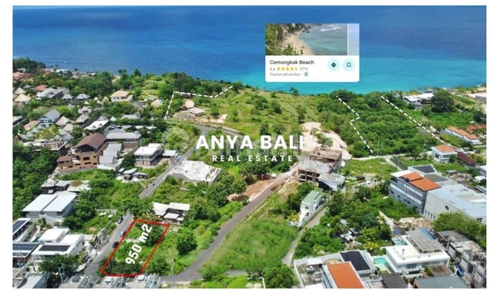 Tanah 950 M2 Zona Pariwisata Lokasi Premium di Bingin Pecatu Bali