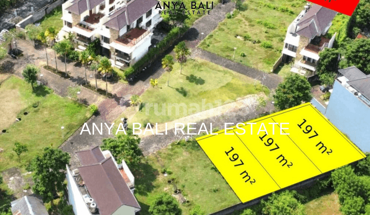 Tanah Kavling Mulai 1,9 Are Lokasi Dalam Cluster One Gate Sistem di Jimbaran Bali.