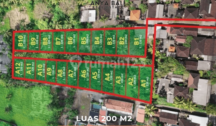 Tanah Kavling 2 Are di Mas Ubud Gianyar.