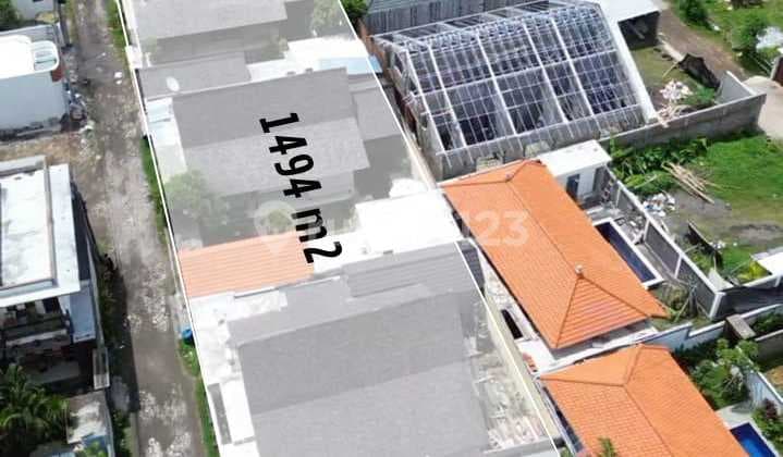 Tanah 1494 M2 Dgn 5 Villa Bangunan Joglo Sanur Denpasar Bali