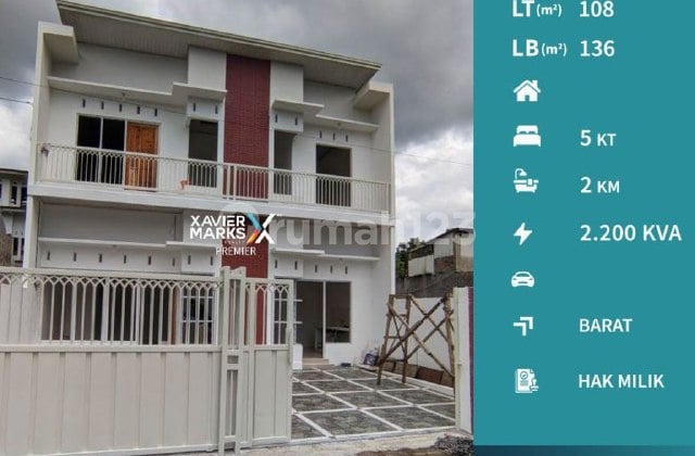 Rumah Minimalis Kondisi Baru di Krebet Bululawang Malang