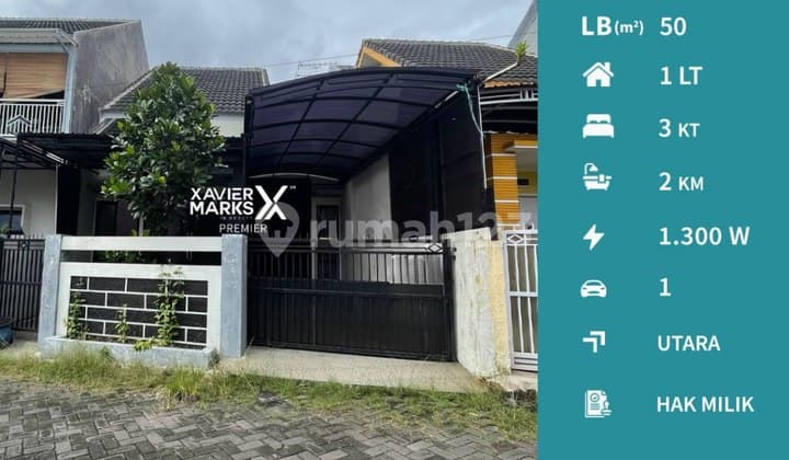 Rumah 1 Lantai Siap Huni di Bantaran Cengger Ayam Lowokwaru Malang
