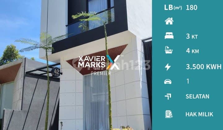 Villa Full Furnish + Elektronik Ada Kolam Renang di Kingspark 8, Batu