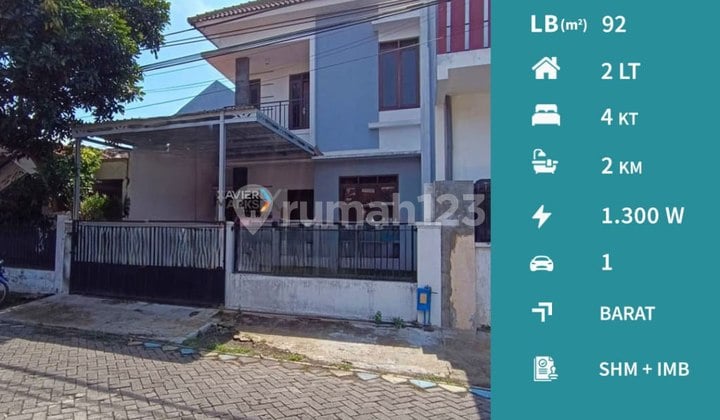 Rumah 2 Lantai Siap Huni di Sawojajar 1, Malang