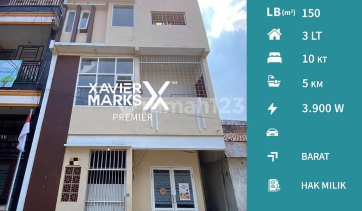 Rumah Kos 3 Lantai dan Sudah Full Penyewa di Jl. Gajayana Lowokwaru Malang