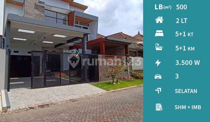 Rumah Baru Gress Desain Modern di Araya Golf, Malang