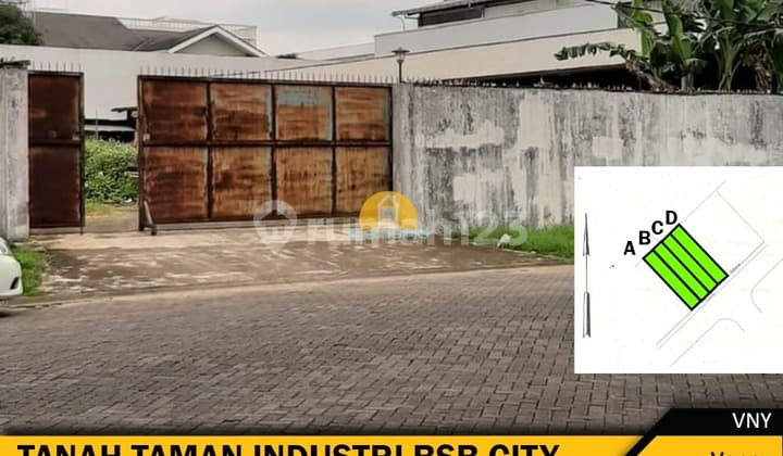 Tanah 4 Kavling di Taman Industri Citraland Bsb City