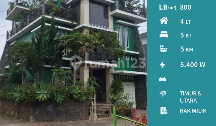 Dijual Rumah Villa Premium Hook 4 LT + Rooftop di Bulukerto, Batu