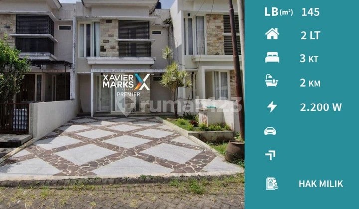 Dijual Villa 2 Lantai Furnished di Panderman Hills Kota Batu