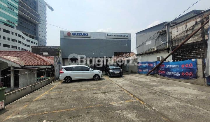 BANGUNAN HITUNG TANAH/ LAHAN MURAH DIPINGGIR JALAN RAYA BOGOR DEKAT TOLL