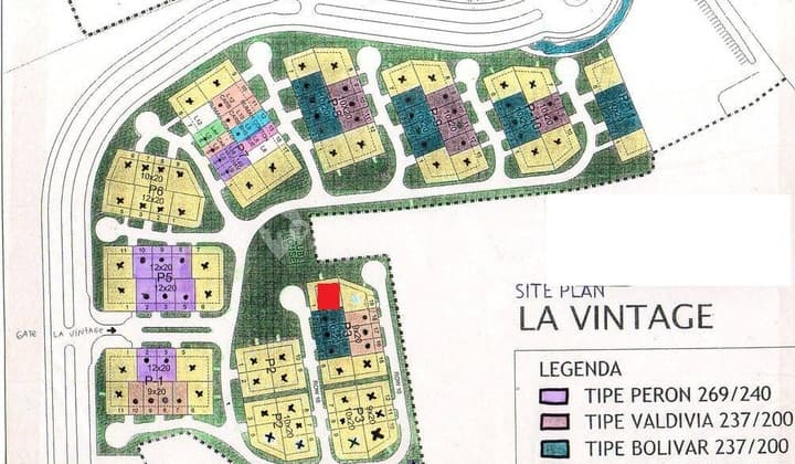 Jual Kavling Hoek Seberang Club House La Vintage Delatinos Bsd