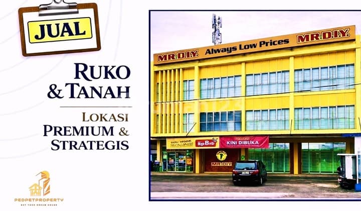 Dijual Ruko & Tanah di Kawasan Premium & Strategis di Cibinong, Bogor | Sewa Tenant Mr.diy