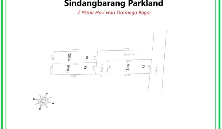 Tanah, SHM, Dekat Tempat Ibadah, di Sindang Barang
