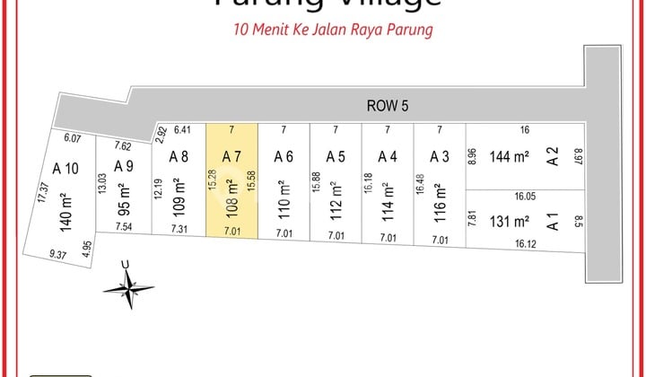 Tanah, SHM, di Parung