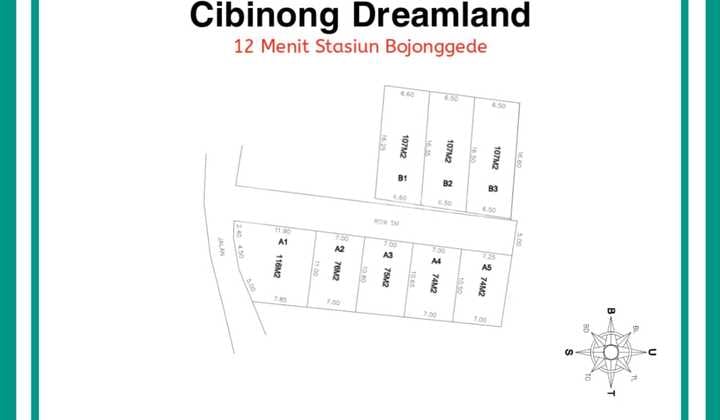 Dekat Akses Tol, Tanah, SHM, Dekat Universitas, di Cibinong