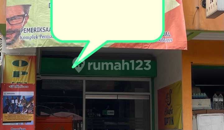 Ruko termuraaah, sangat strategis & ramai, akses mobil di Komplek Permata