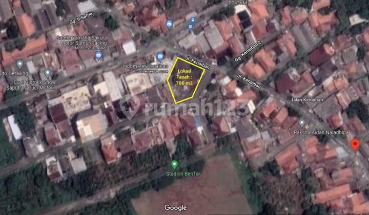 Dijual Tanah Komersial 706 m2 di Jl. Kenaiban, Pabuaran, Karawaci, Tangerang
