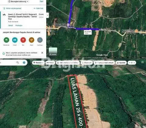 Tanah Seluas 10.000 M² Dekat Bendungan Sepaku Ikn