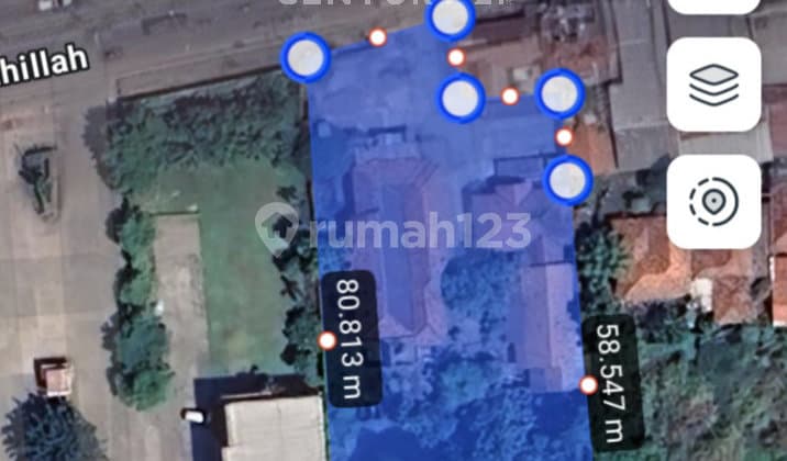 Rumah Butuh Renovasi di Jalan Utama Cikarang Barat Bekasi