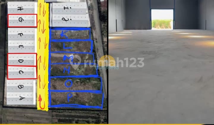 Gudang Strategis Siap Pakai Usaha di Banjardowo