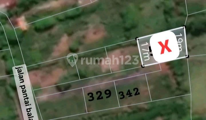 Tanah Hanya 800 Meter Ke Pantai Balangan Dijual Strategis