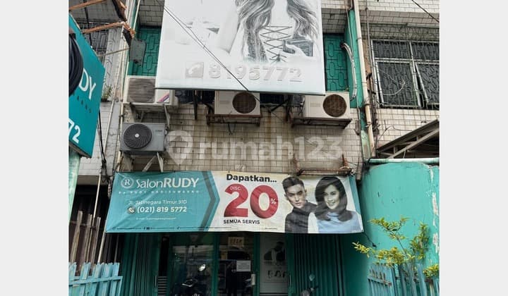 Ruko di Jatinegara Timur Bekas Salon Cocok untuk Kantor dan Resto Bali Mester Jakarta Timur