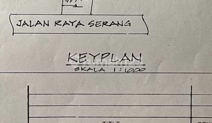 R Dijual Tanah Bangunan 2,800 M2 dan Bangunan 1,040 M2di Cikupa,