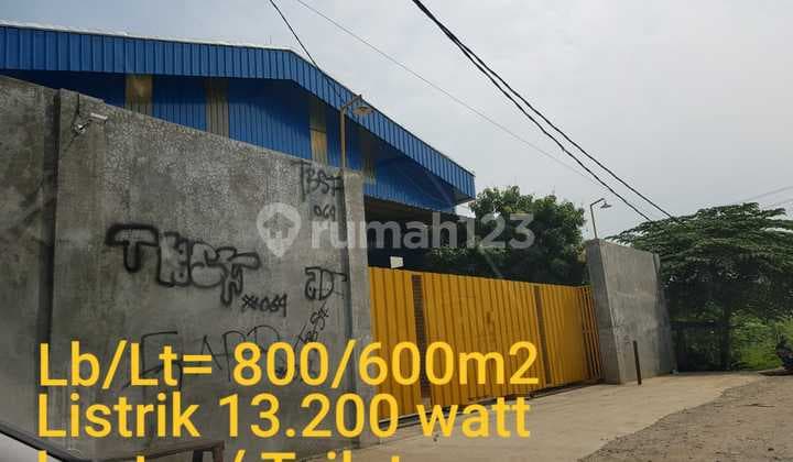 FOR SALE/RENT WAREHOUSE LAND 800/BUILDING 600M2 IN KAVLING DPR, TANGERANG