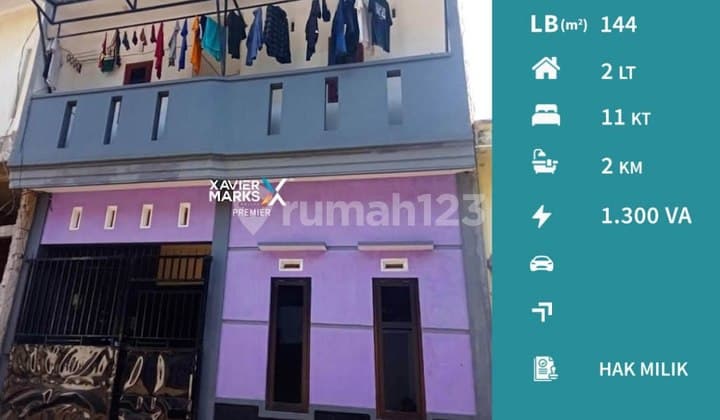 K189 Dijual Rumah Kost 2 Lantai Full Perabot Siap Huni
