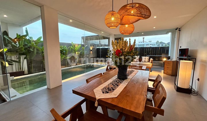 villa with rice field view