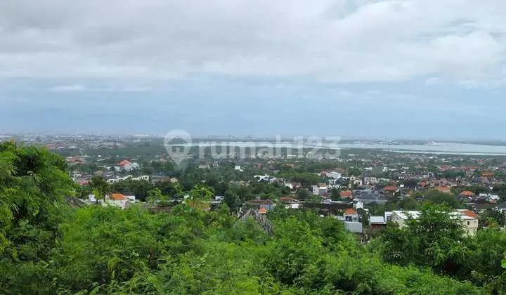 For Sale: Land 7.02 Are with Airport, Sea, Toll Road, Mountain, and City Views, Villa Sun Island Complex, Jimbaran