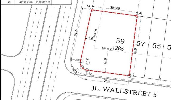 Dijual Kavling Komersial Langka di Boulevard Pik2 Siap Pakai