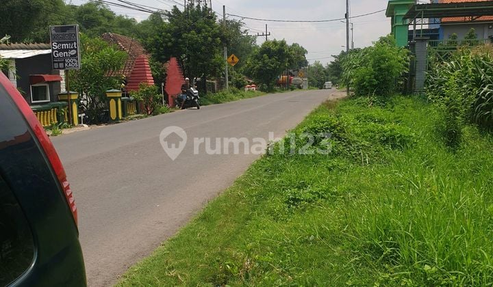 Tanah Zona.merah Lokasi Puri Mojokerto Luas 9.600 M2 Poros Jalan