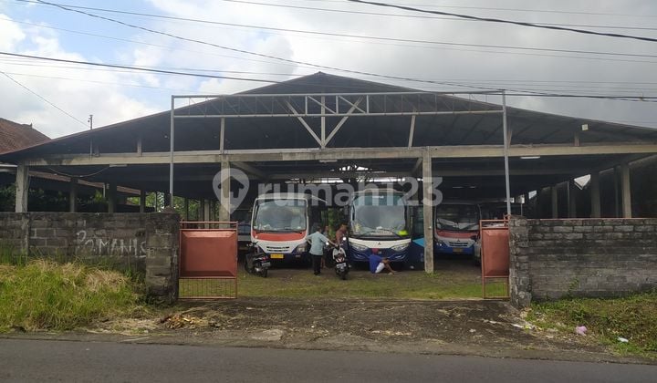 Tanah Jual Bonus Bangunan Gudang Bus Dijual Dekat By Pass Ir. Soekarno, Tabanan