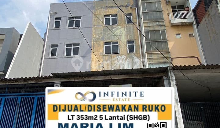 Disewakan Cepat Ruko Gudang Roa Malaka Jln Kopi Jakarta 5 Lantai Lebar 5x35