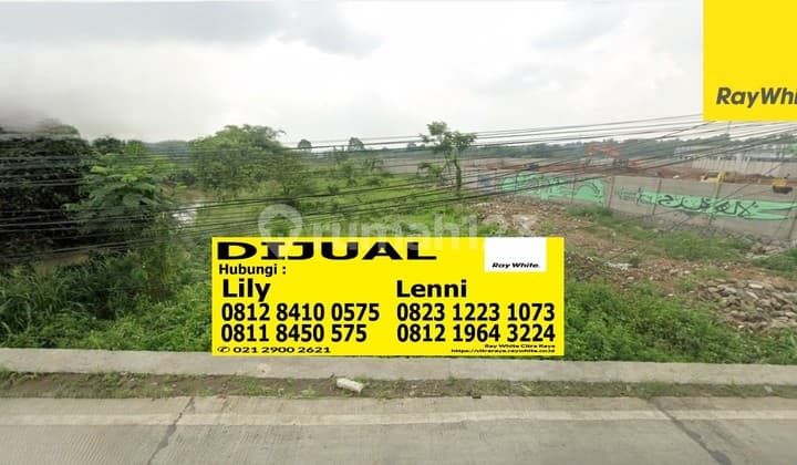 Kavling murah luas 1025m di pinggir Jl Raya Cisoka - Tigaraksa