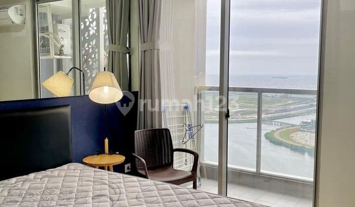 Apartemen Gold Coast Studio Furnished Seaview Lsntai Tinggi Siap Huni Cantikk