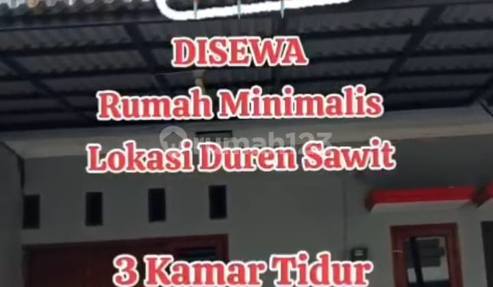 Disewakan Rumah Strategis Siap Huni Diduren Sawit, Jakarta Timur