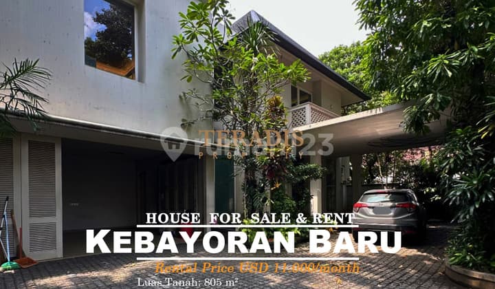 Dijual atau Disewakan Rumah di Area Brawijaya Kebayoran Baru
