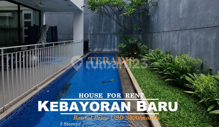 Disewakan Rumah Modern di Daerah Kebayoran Baru Ada Kolam Renang