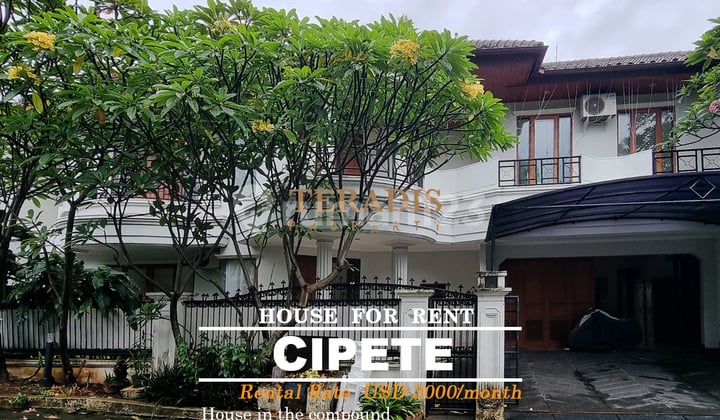 Disewakan Rumah Dalam Compound di Kawasan Cipete