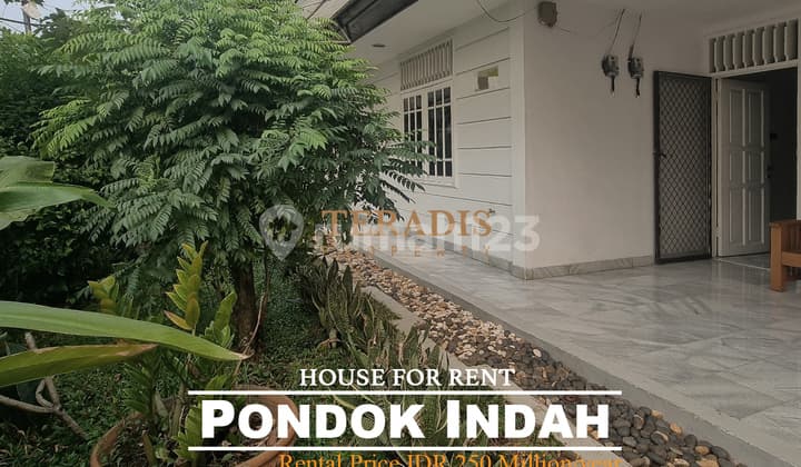 DISEWAKAN RUMAH DI KAWASAN ELIT PONDOK INDAH