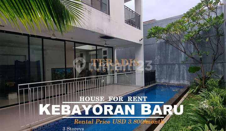 For Rent Modern House in Kebayoran Baru Area