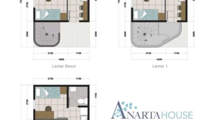 1.7 M Kost Anarta House Vanya Park Full Furnished Lake View