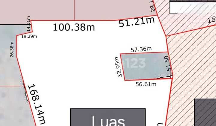 1.1jt Turun Harga! Kavling Industri Cikande 34.139m² Selatan