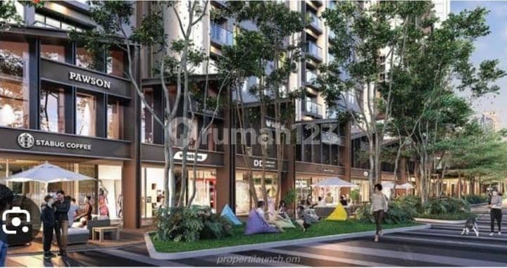 Ruko Hoek 2 lantai di Downtown Eleve Promiinade Alam Sutera 248 m2 serah terima April 2024
