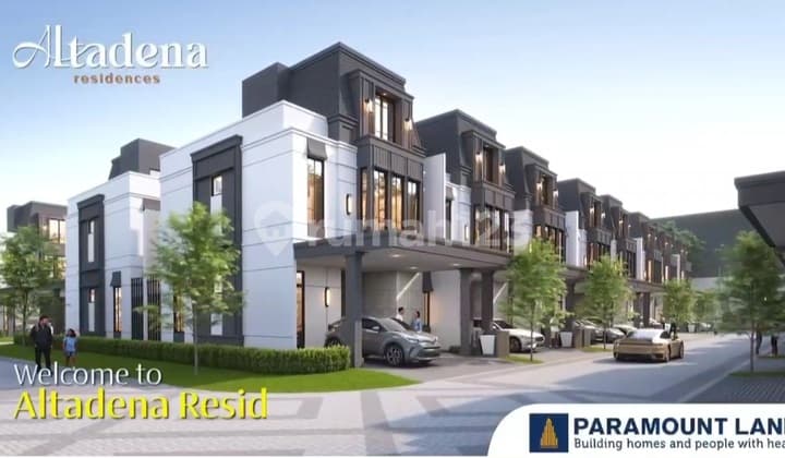 Rumah Cantik Design Eropa 3 Lantai dengan Attic Room Ceiling